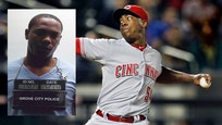 Aroldis Chapman was arrested for speeding and driving with a suspended license early Monday, a few hours after it appeared he was in line to become the Cincinnati Reds' next closer.